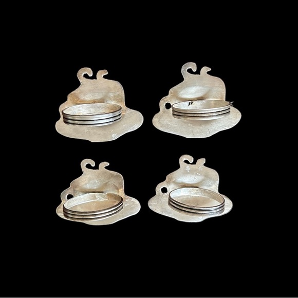 Silver plate Napkin Rings - Picture 2 of 2